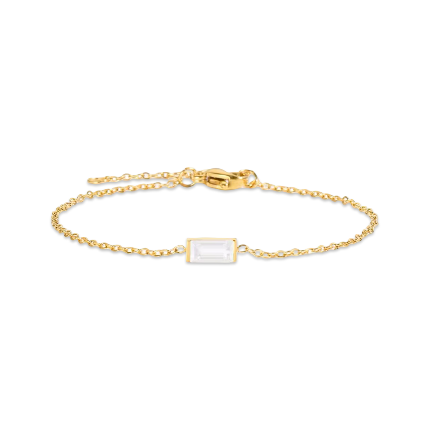 Rectangular Birthstone Bracelet