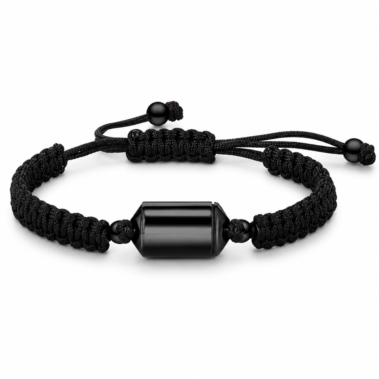 Braided Cylinder Memorial Bracelet