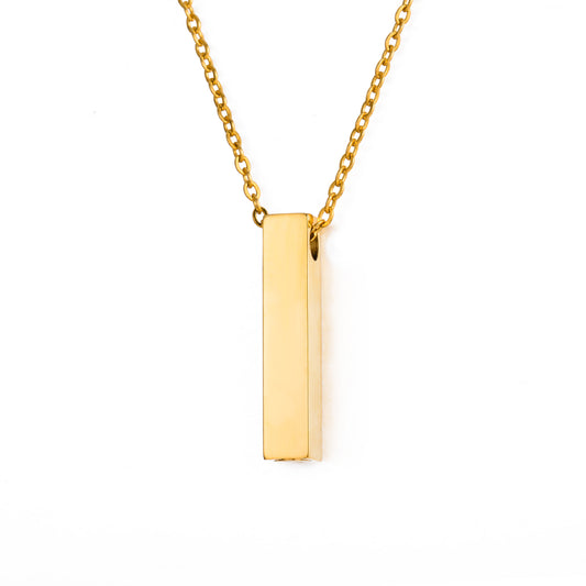 Rectangular Bar Memorial Pendant