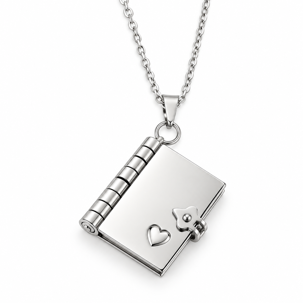 Book Locket Necklace