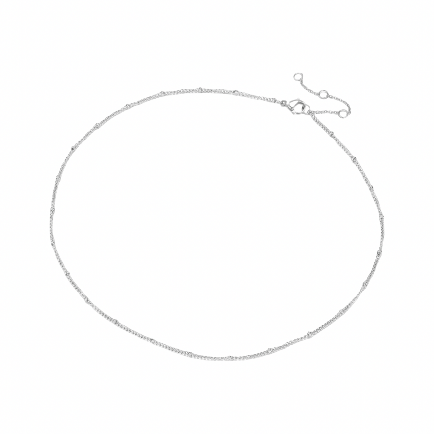 Beaded 14K Gold Plated Stainless Steel Chain