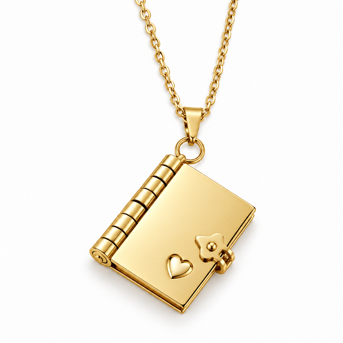 Book Locket Necklace