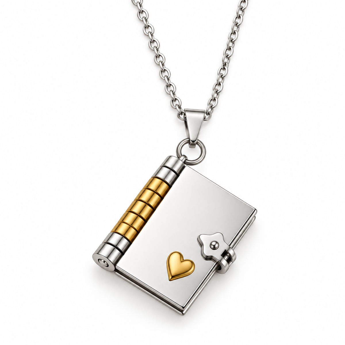 Book Locket Necklace