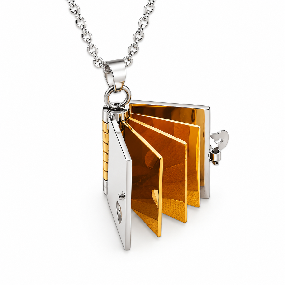 Book Locket Necklace