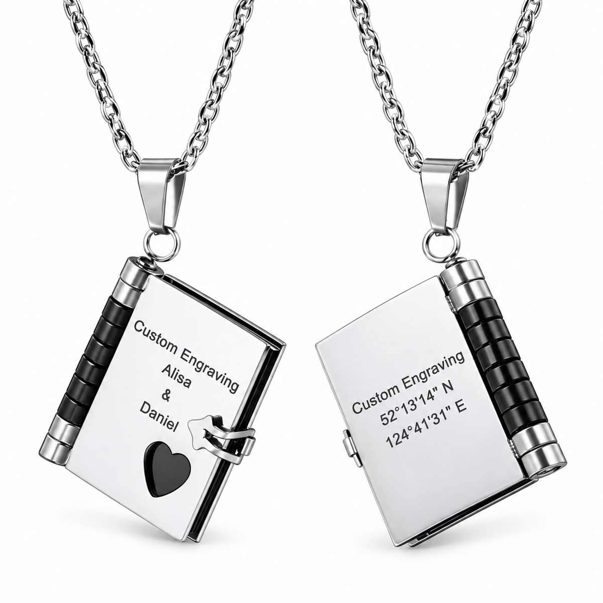 Book Locket Necklace