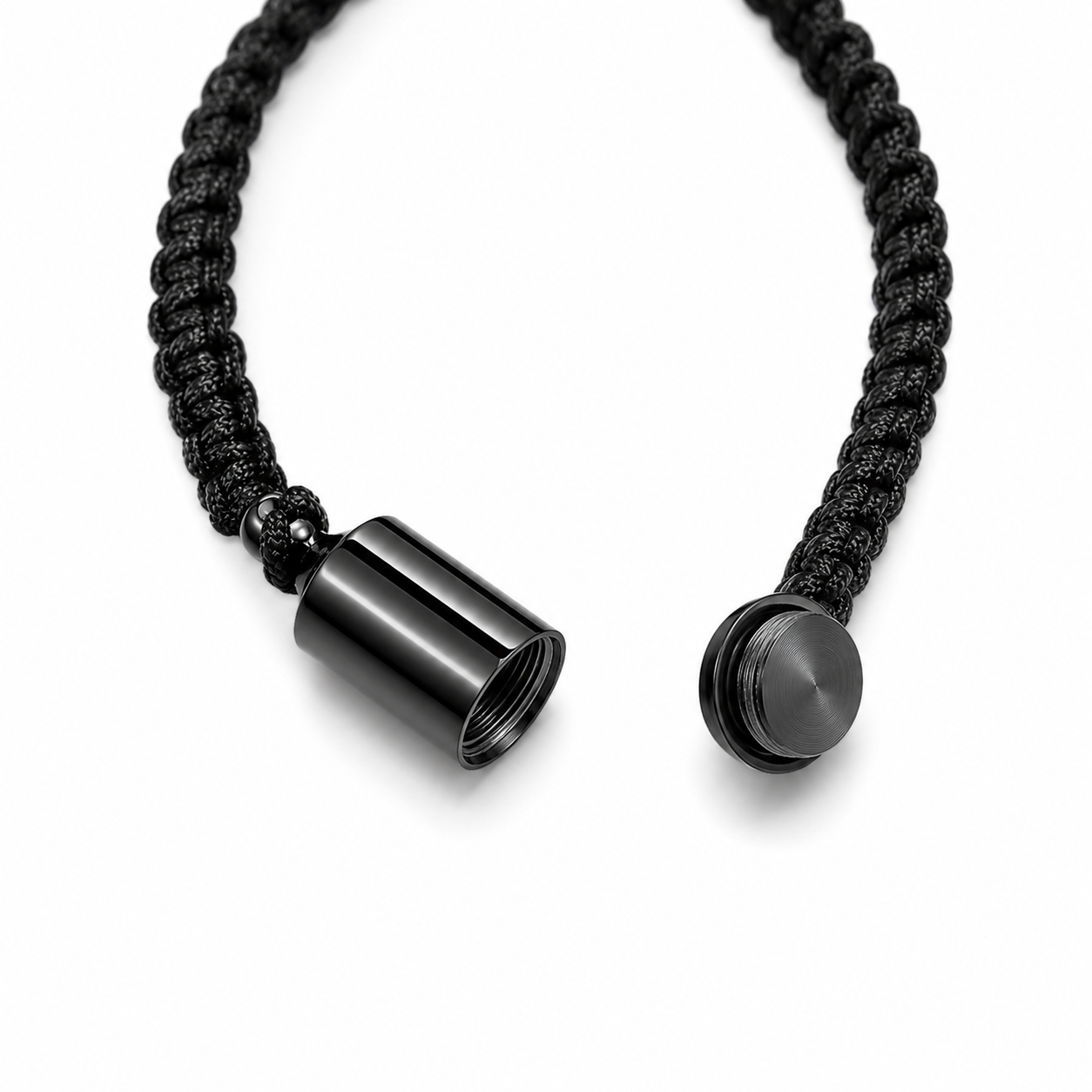 Braided Cylinder Memorial Bracelet