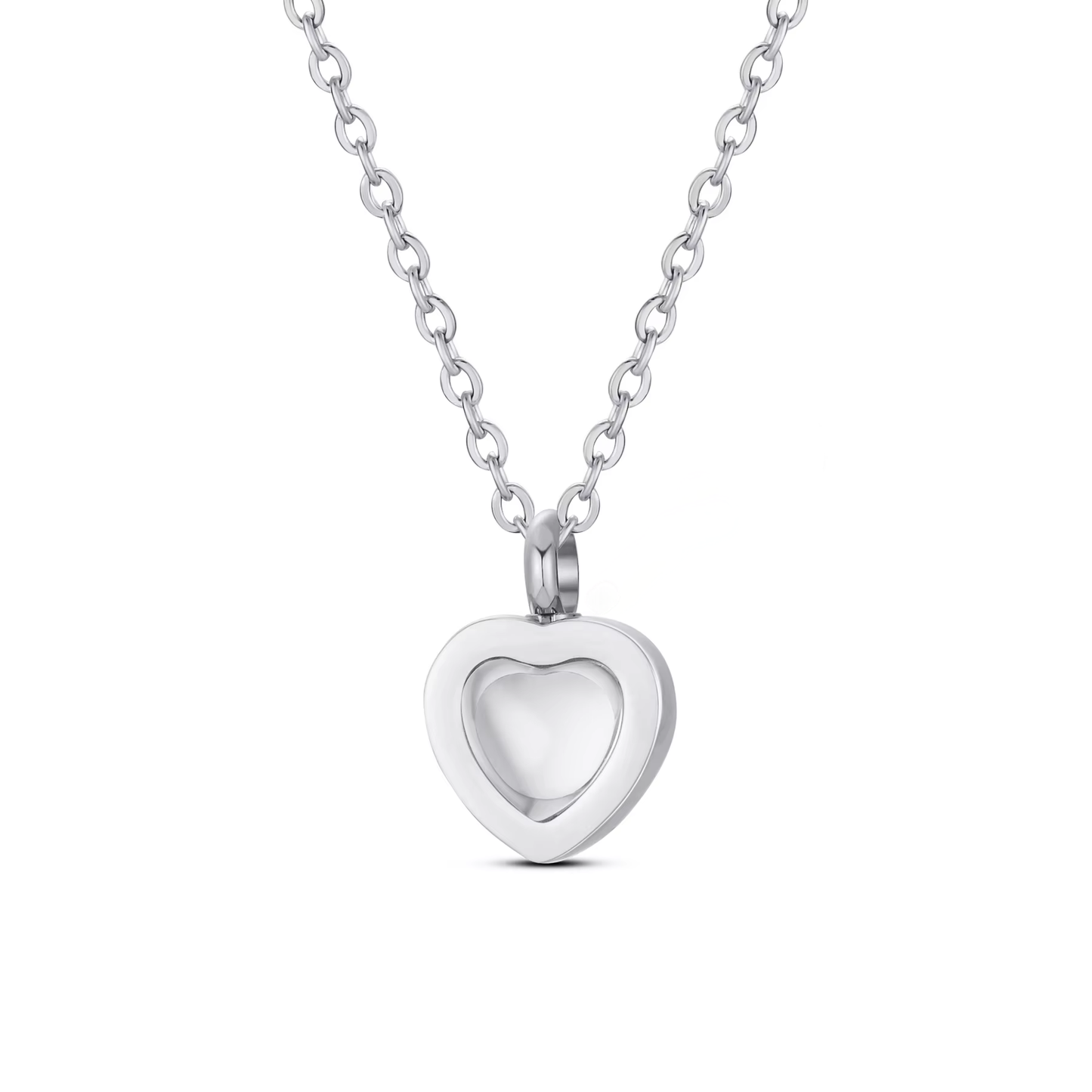 Glass Heart Memorial Pendant