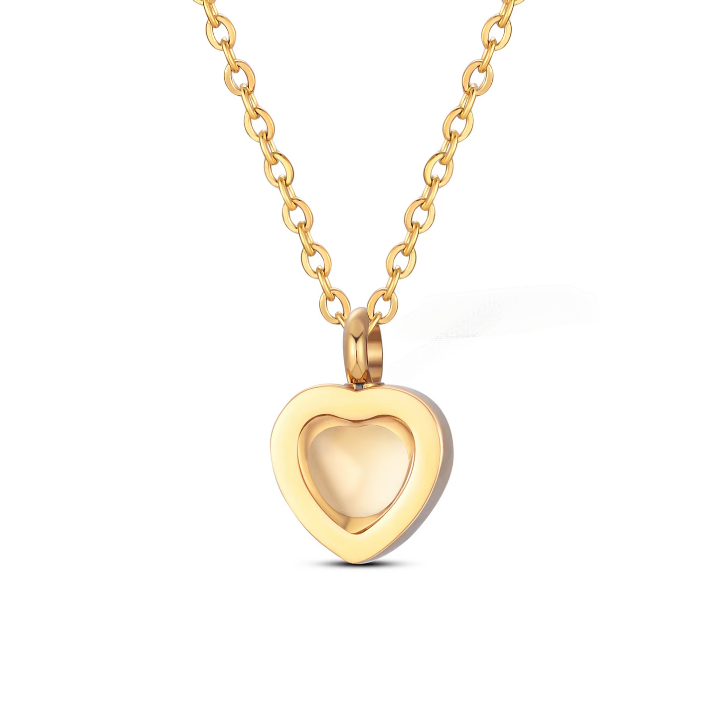 Glass Heart Memorial Pendant
