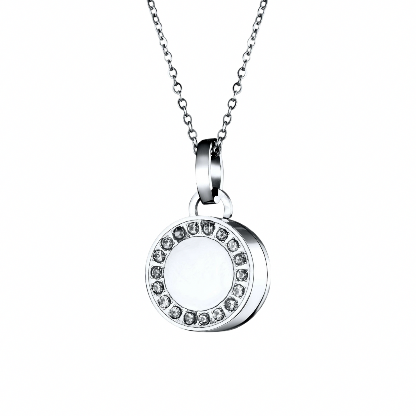 Round Memorial Pendant with Zircon Stone